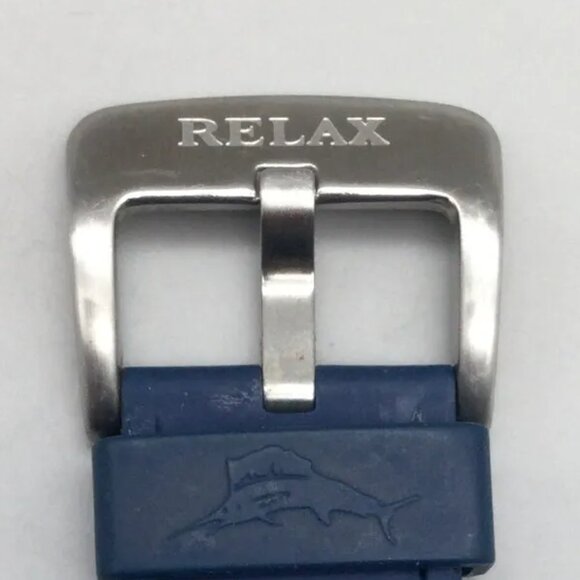 Tommy Bahama Relax Watch Men 42mm Silver Tone Blue Date - Picture 8 of 8